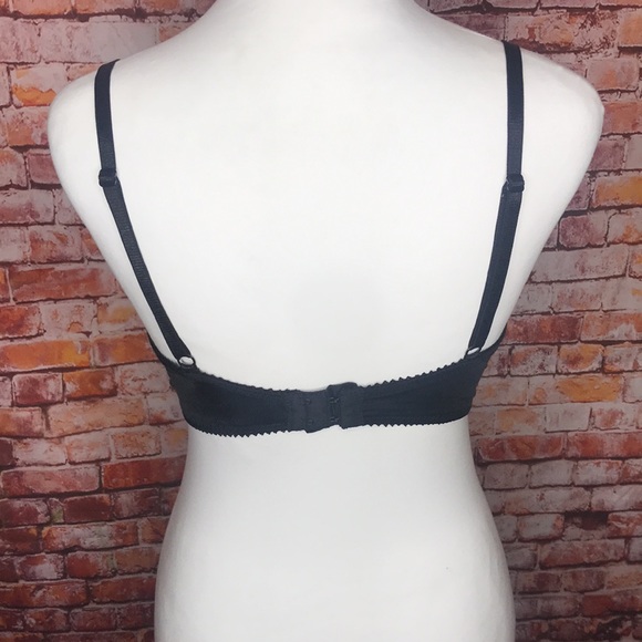 Black and Fuchsia by Secret Lace Black Push-up Bra - Picture 4 of 10